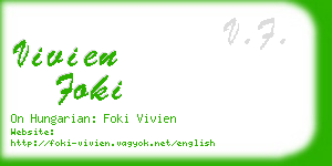 vivien foki business card